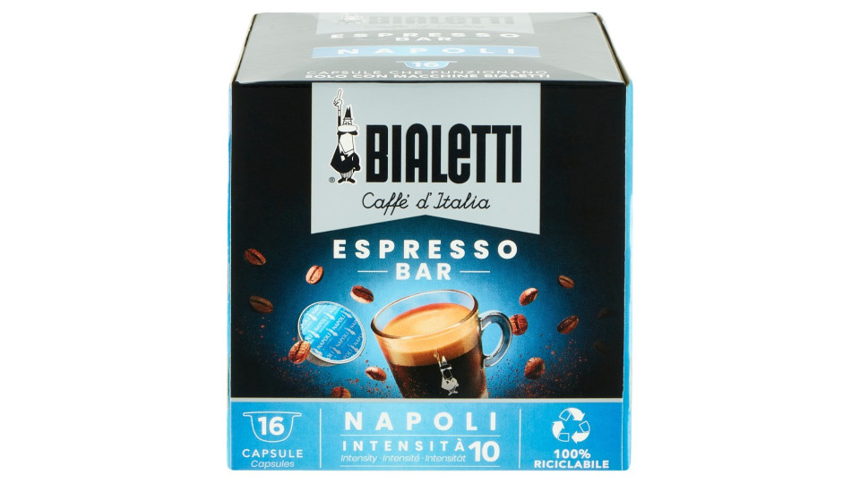 Caffe' d'Italia Napoli Gusto Intenso Espresso 16 Capsule