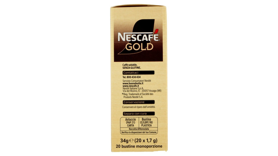 Caffè solubile astuccio 20 bustine