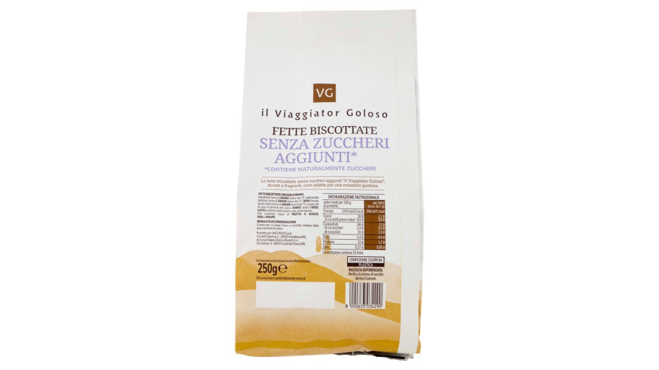 Bio Fette Biscottate Farro senza Zuccheri Aggiunti