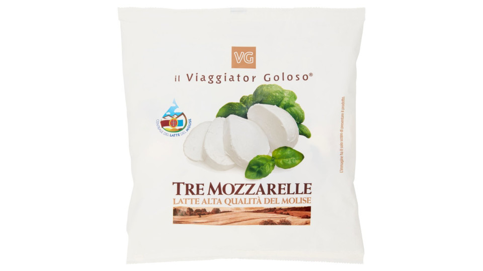 3 MOZZARELLE Latte alta Qualità del Molise MULTIPACK il Viaggiator Goloso