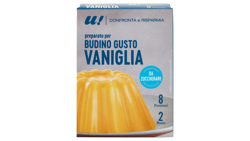 PREPARATO PER BUDINO GUSTO VANIGLIA DA ZUCCHERARE U! Confronta & Risparmia