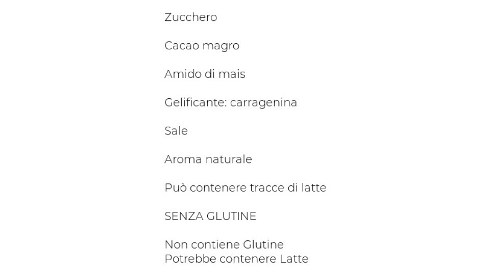 Preparato per Crema da Tavola Gusto Gianduja
