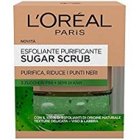 L'Oréal Paris Sugar Scrub Esfoliante Purificante Viso & Labbra con Cristalli Fini di Zucchero + Semi di Kiwi