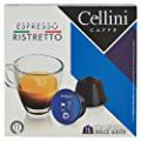 16 CAPSULE CAFFE' ESPRESSO RISTRETTO Compatibili Sistema Nescafé Dolce Gusto Cellini