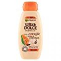 SHAMPOO 2 IN 1 LATTE DI VANIGLIA E POLPA DI PAPAYA Capelli Lunghi Punte Fragili Garnier Ultra Dolce
