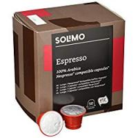 Marchio Amazon- Solimo Capsule Espresso, compatibili Nespresso - caffè certificato UTZ