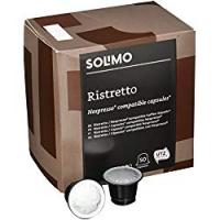 Marchio Amazon- Solimo Capsule Ristretto, compatibili Nespresso- caffè certificato UTZ