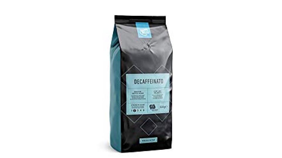 Marca Amazon - Happy Belly Chicchi di caffè decaffeinato"Decaffeinato" (2 x 500g)