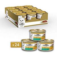 Gourmet Gold Alimento per il Gatto Doppio Piacere con Coniglio e Fegato, 85 g - Confezione da