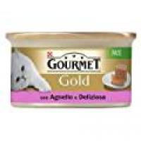 Gourmet Gold Paté per il Gatto, con Agnello e Anatra, 85 g - Confezione da