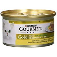 Gourmet Gold Paté per il Gatto, con Verdure, con Pollo, Carote e Zucchine, 85 g - Confezione da