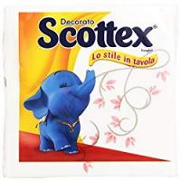 Scottex Tovaglioli Doppio Velo Decorato, 1 Pacco da