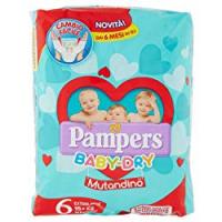 Pampers, Baby-Dry Mutandino taglia 6 extra large (15+ Kg)