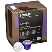 Marchio Amazon- Solimo Capsule Lungo, compatibili Nespresso- caffè certificato UTZ