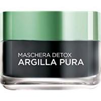 L'Oréal Paris Maschera per il Viso Argilla Pura Detox con Carbone, Detossina e Illumina la Pelle
