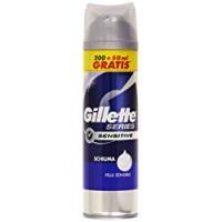 Gillette Series Schiuma da Barba per Pelli Sensibili, 200+50 ml