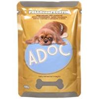 Adoc Naturale Pollo e Fegatini per cani adulti, confezione da