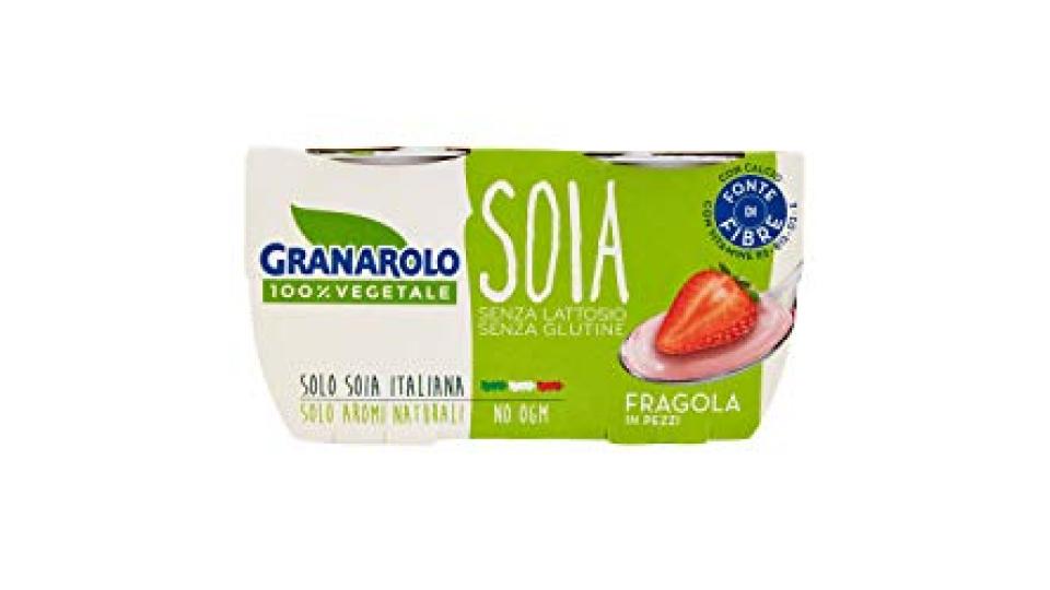 GRANAROLO 100% VEGETALE SOIA GUSTO FRAGOLA, 2x125g