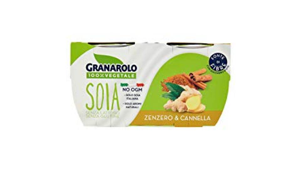 GRANAROLO 100% VEGETALE SOIA GUSTO ZENZERO E CANNELLA, 2x125g