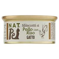 SFILACCETTI DI POLLO CON RISO PER GATTI Nat Pet