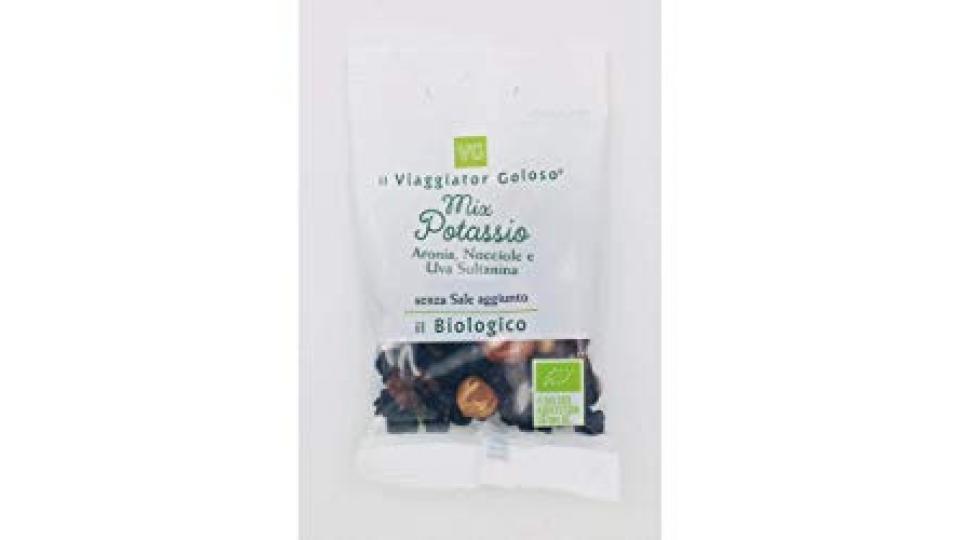MIX POTASSIO Aronia, Nocciole e Uva Sultanina Senza Sale Aggiunto il Viaggiator Goloso il Biologico