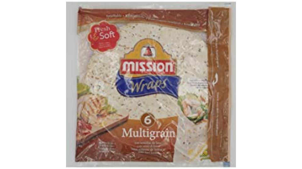 6 TORTILLAS WRAPS MULTIGRAIN