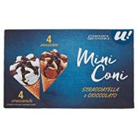 8 MINI-CONI GELATO CIOCCOLATO E STRACCIATELLA U! Confronta&Risparmia