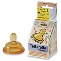 Tettarella Mollis 2 fori in caucciù per latte e tè 0-6 mesi