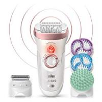 Braun Silk-épil 9 9/990 SkinSpa Epilatore con 13 Accessori, con Tecnologia SensoSmart, Oro Rosa