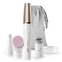 Braun FaceSpa Pro 912 Epilatore Viso con 3 Accessori, Bianco/Bronzo