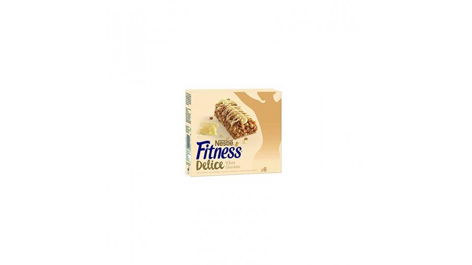 Nestlé Fitness Delice Barretta Cereali al Cioccolato Bianco - 135 gr [6 barrette]