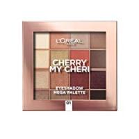 L'Oréal Paris Palette Ombretti Nudo 16 Colori Neutri e Caldi, Cherry My Cheri, Colori Pigmentati e Risultato Nude