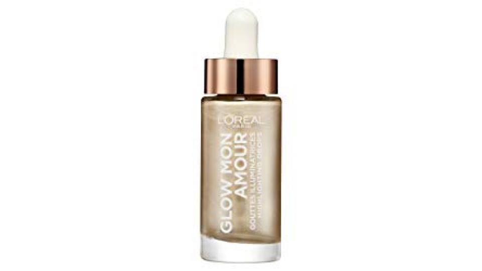 L'Oréal Paris Glow Mon Amour Illuminanti Viso, Liquido in Goccia, Incarnato Luminoso e Naturale, 01 Ivory Glow