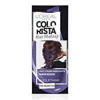 L'Oréal Paris Colorista Hair Makeup Colorazione Capelli Temporanea 1 Giorno, Tinta per Capelli Castani, Violetto (Violet)