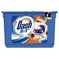 Dash Pods 3in1 per Bucato Ambra Fresca 15 Lavaggi