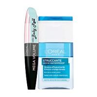 L'Oréal Paris Miss Baby Roll Mascara Mega Volume ed Incurvatura a Lunga Tenuta, Nero + Struccante Bifasico Occhi Waterproof, Confezione Speciale