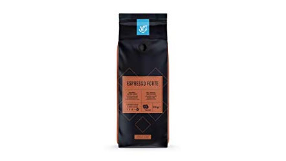 Marca Amazon - Happy Belly Chicchi di caffè tostati"Espresso Forte" (2 x 500g)