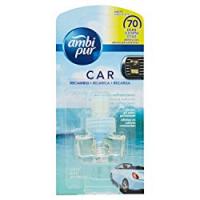 Ambi Pur Car Acqua Freschezza Naturale Deodorante per Auto con Ricarica