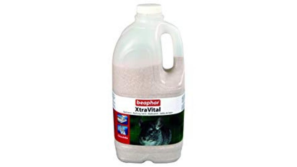 xtrav ITAL Chinchilla Bade Sand | Sabbia per la cura del pelo | lavaggio Sabbia per Cincillà | assorbe Umidità & il grasso in eccesso | 1,3 kg Bade Sand