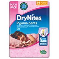 Drynites Mutandine Assorbenti per la Notte per Bambina, 16-23 Kg, 4 Pacchi da