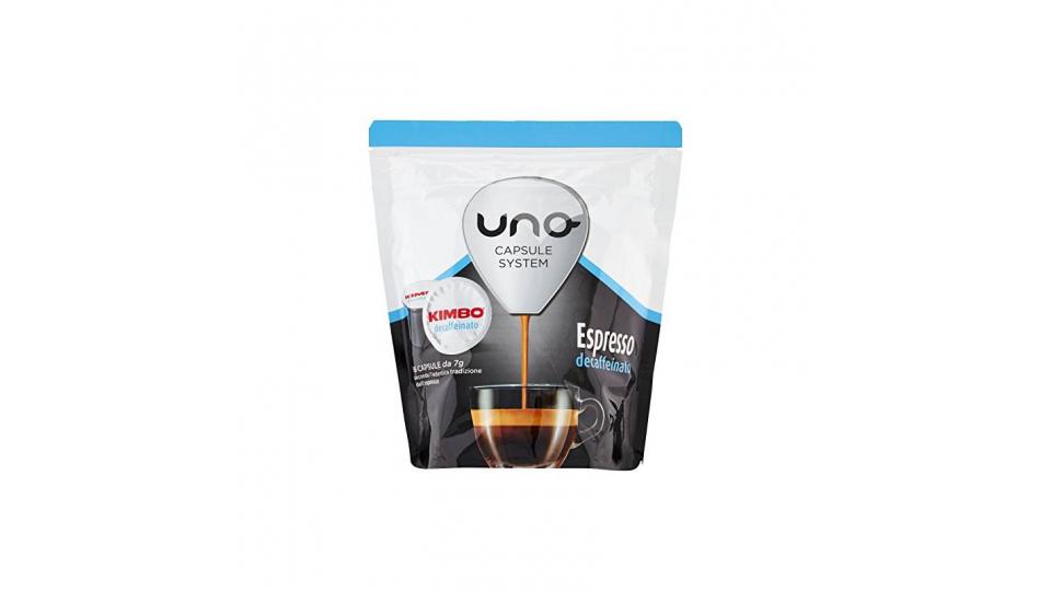 Kimbo Uno Espresso Decaffeinato  (6 astucci da 16 capsule - totale 96 capsule)
