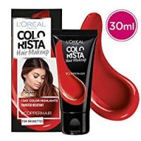 L'Oréal Paris Colorista Hair Makeup Colorazione Capelli Temporanea 1 Giorno per Ciocche e Punte, Tinta per Capelli Castani, Meches Bronzo (Copper)