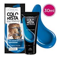 L'Oréal Paris Colorista Hair Makeup Colorazione Capelli Temporanea 1 Giorno per Ciocche e Punte, Tinta per Capelli Biondi, Meches Blu Cobalto (Cobalt Blue)