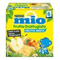 Nestlé Mio Frutta Grattugiata Frutta Mista da 6 Mesi, senza Glutine