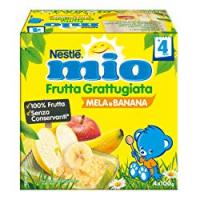 Nestlé Mio Frutta Grattugiata Mela e Banana da 4 Mesi, senza Glutine