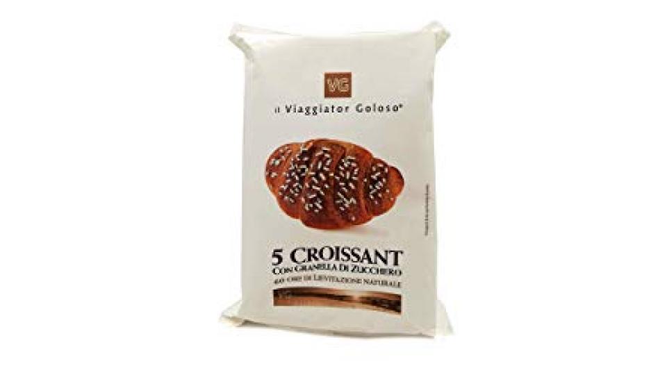 5 CROISSANT CON GRANELLA DI ZUCCHERO il Viaggiator Goloso