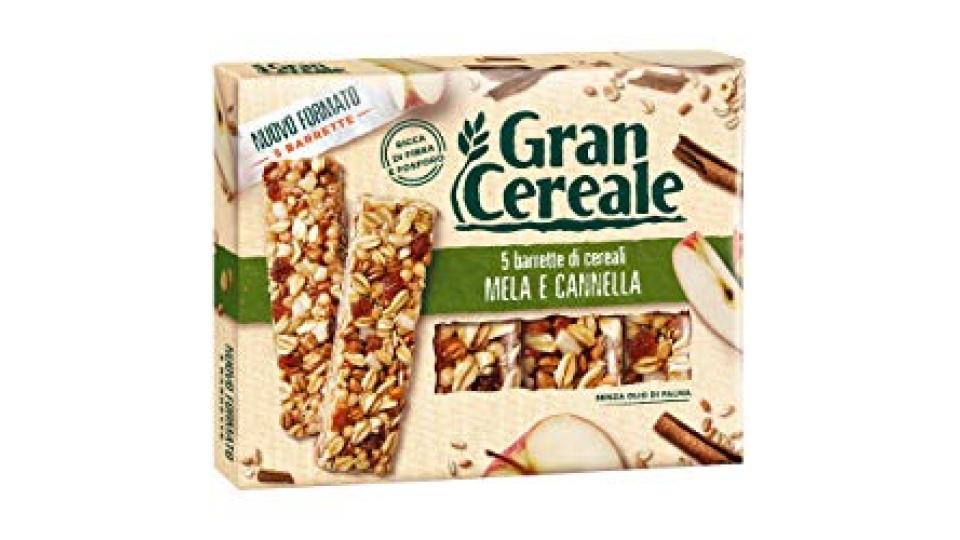 Gran Cereale Snack Barrette con Pezzetti di Mela e Cannella