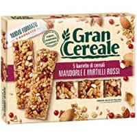 Gran Cereale Snack Barrette con Mandorle e Mirtilli Rossi
