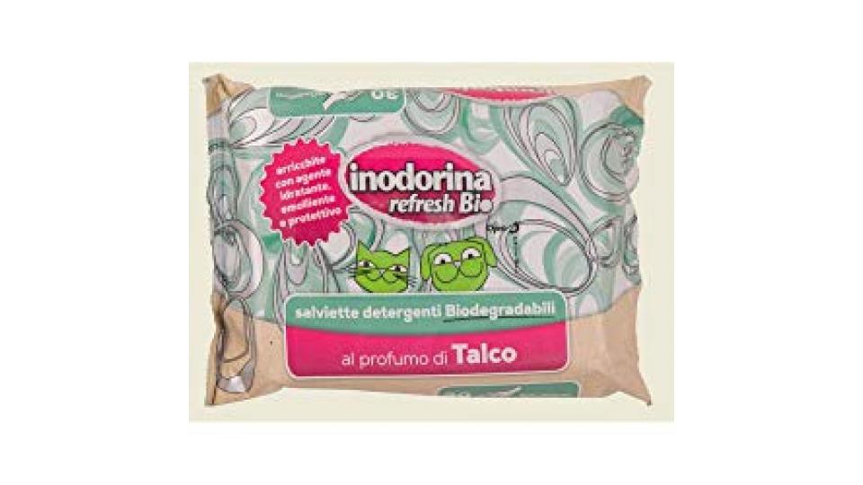 Salviette Detergenti Inodorina Bio Talco