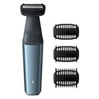 Philips BG3015/15 Bodygroom Series 3000 Rasoio Corpo Wet&Dry, Utilizzabile Sotto la Doccia con 3 Pettini Rifinitori
